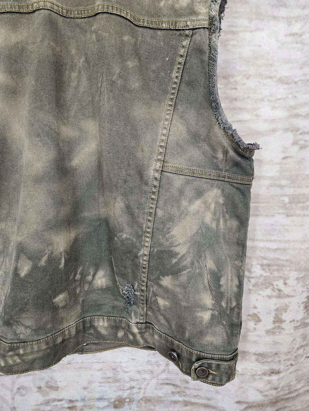 Mens Battle Vest Post Apocalyptic Mad Max Cotton Hand Distressed Size Large - Picture 12 of 12